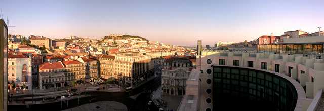 Lisbon from roof of Eden Hotel