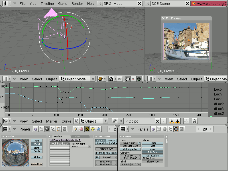 Screenshot of Blender