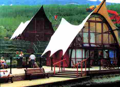 Cardiff Bay Development Corporation Pavilion at the Ebbw Vale garden festival Cardiff Bay 01